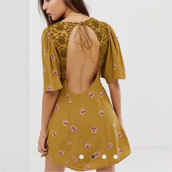 Free People Mockingbird Mini Dress Size 6 - Picture 3 of 9